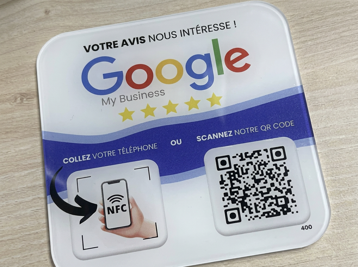 Plaque Avis Google
